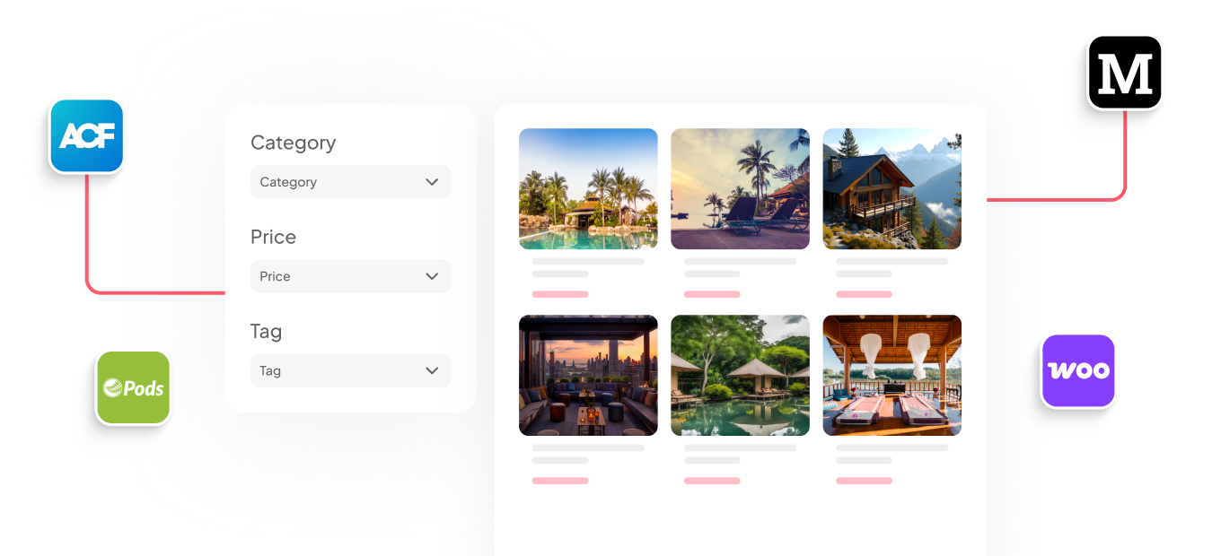 Dynamic integration with woocommerce acf pods metabox and more wp filters for elementor — advanced filters for posts, products, and custom content from the plus addons for elementor