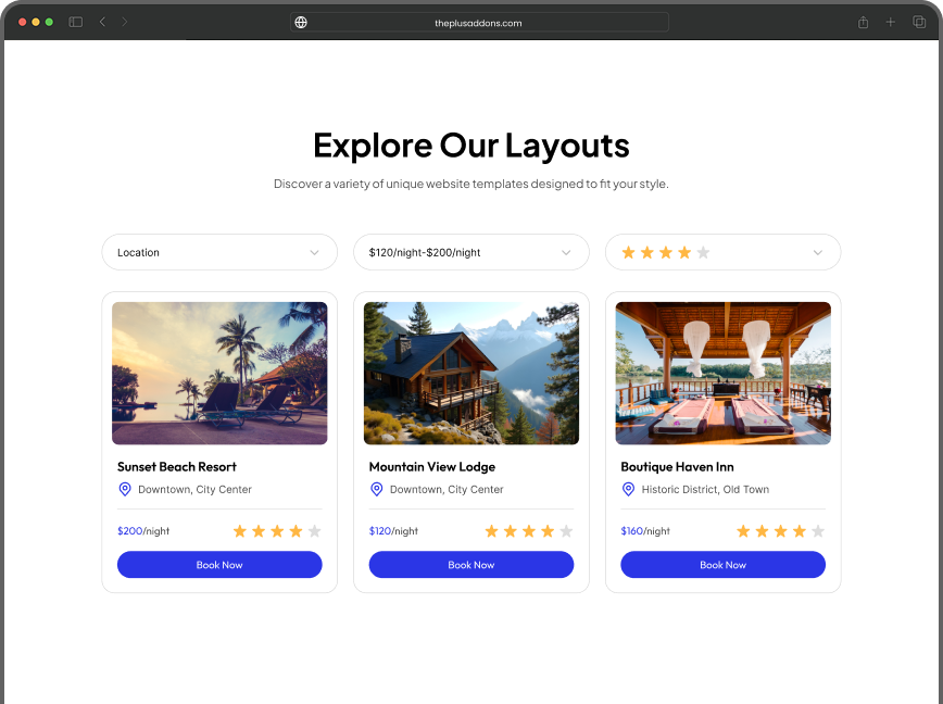Explore our layout two wp filters for elementor — advanced filters for posts, products, and custom content from the plus addons for elementor