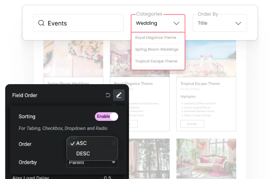 Wp filters for elementor — advanced filters for posts, products, and custom content