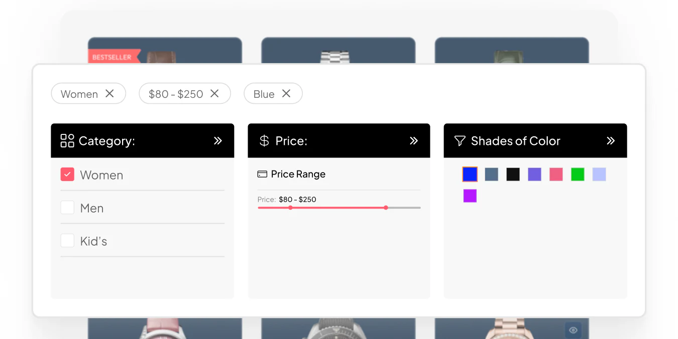Elementor woocommerce ajax product filters