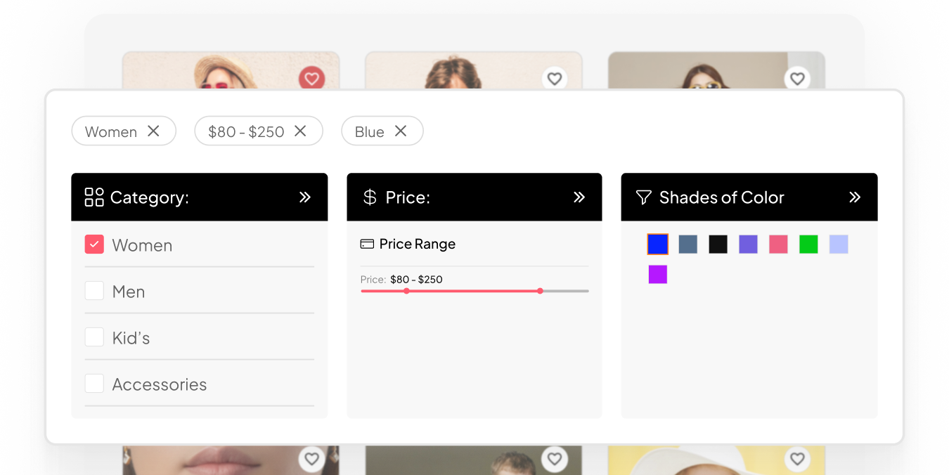 Track active filters with filter meta wp filters for elementor — advanced filters for posts, products, and custom content from the plus addons for elementor