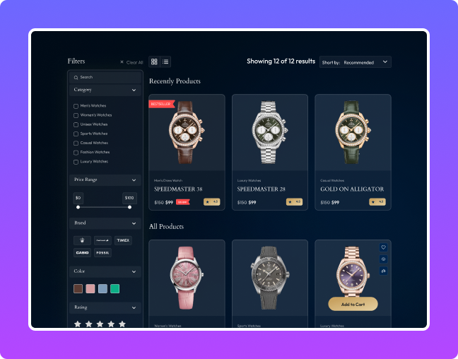 Watch collection sidebar woocommerce filters elementor woocommerce ajax product filters from the plus addons for elementor