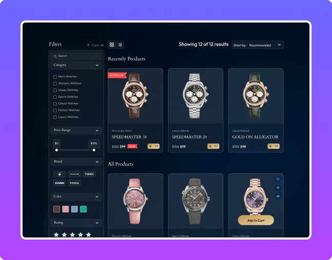 Elementor woocommerce ajax product filters