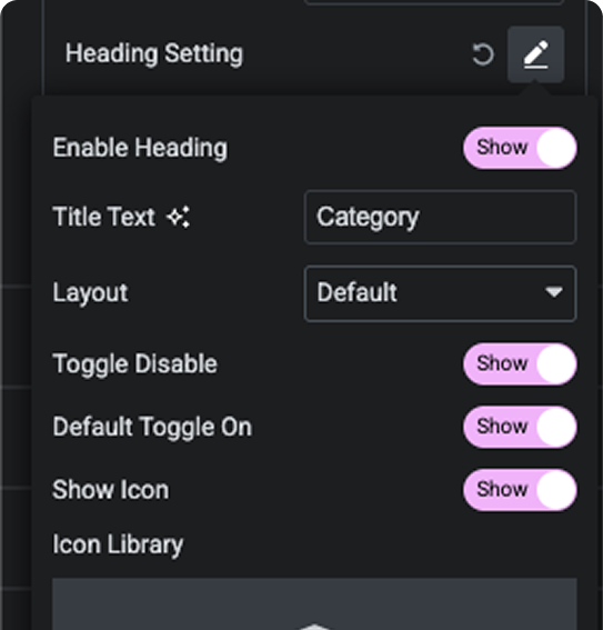 Woocommerce filter heading settings for customization elementor woocommerce ajax product filters from the plus addons for elementor