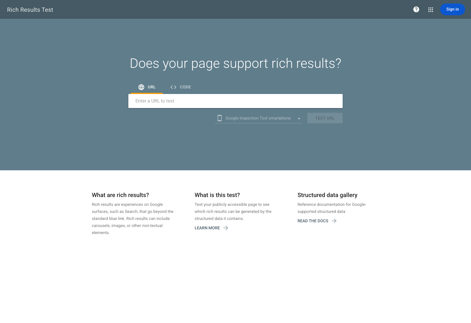Schema Markup for AI: Which Schemas Actually Help With AI Citations in 2026 Google rich results test tool homepage for schema validation