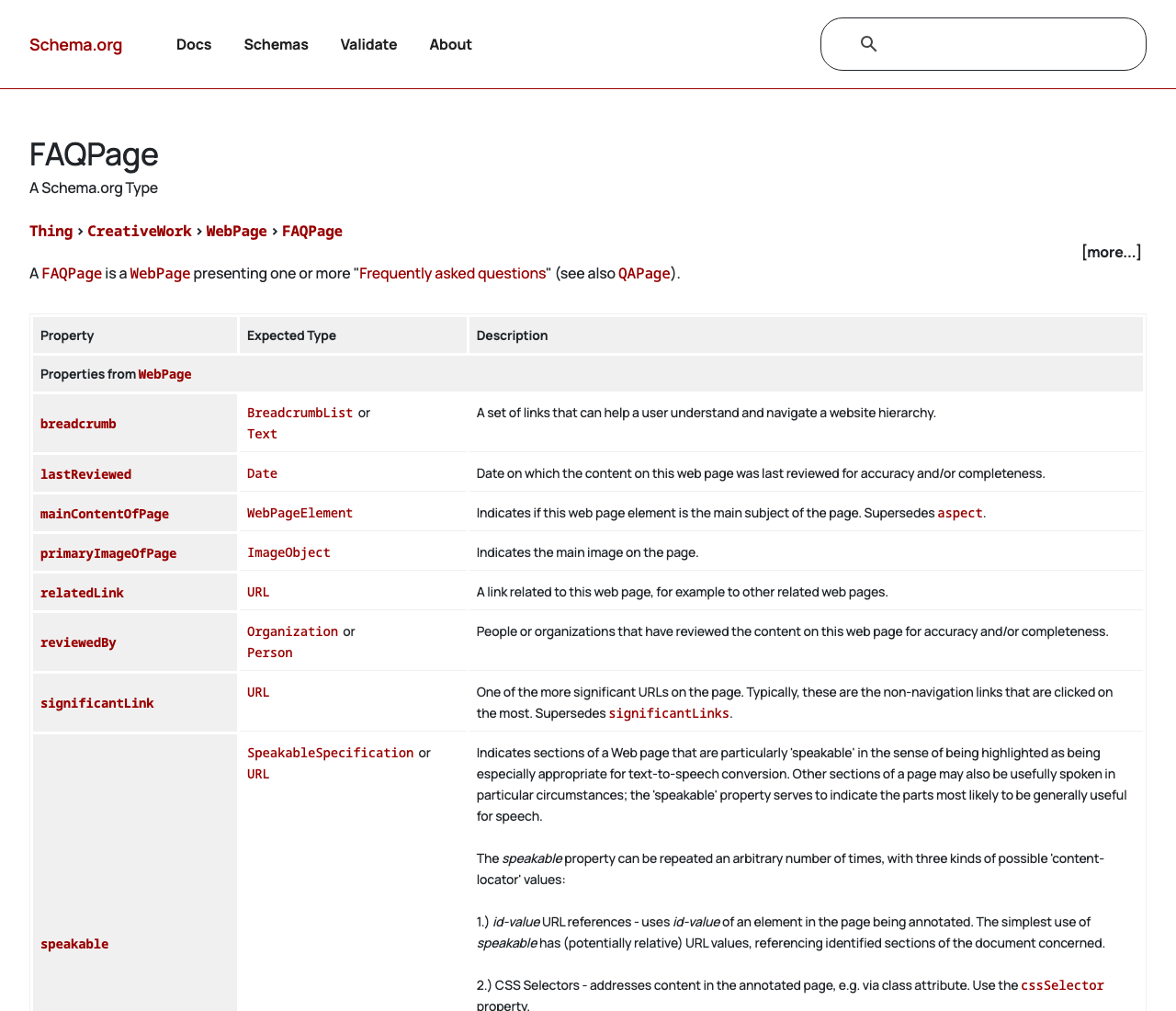 FAQ Schema in 2026: Why Google Removed It in May But ChatGPT, Claude, and Perplexity Cite It More Than Ever Schema. Org official faqpage type specification page used by ai engines like chatgpt claude and perplexity for extractable answer blocks