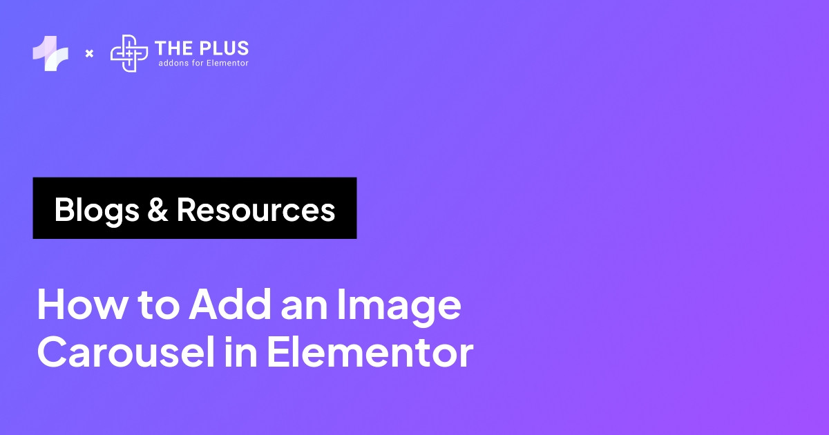 How to Add an Image Carousel in Elementor