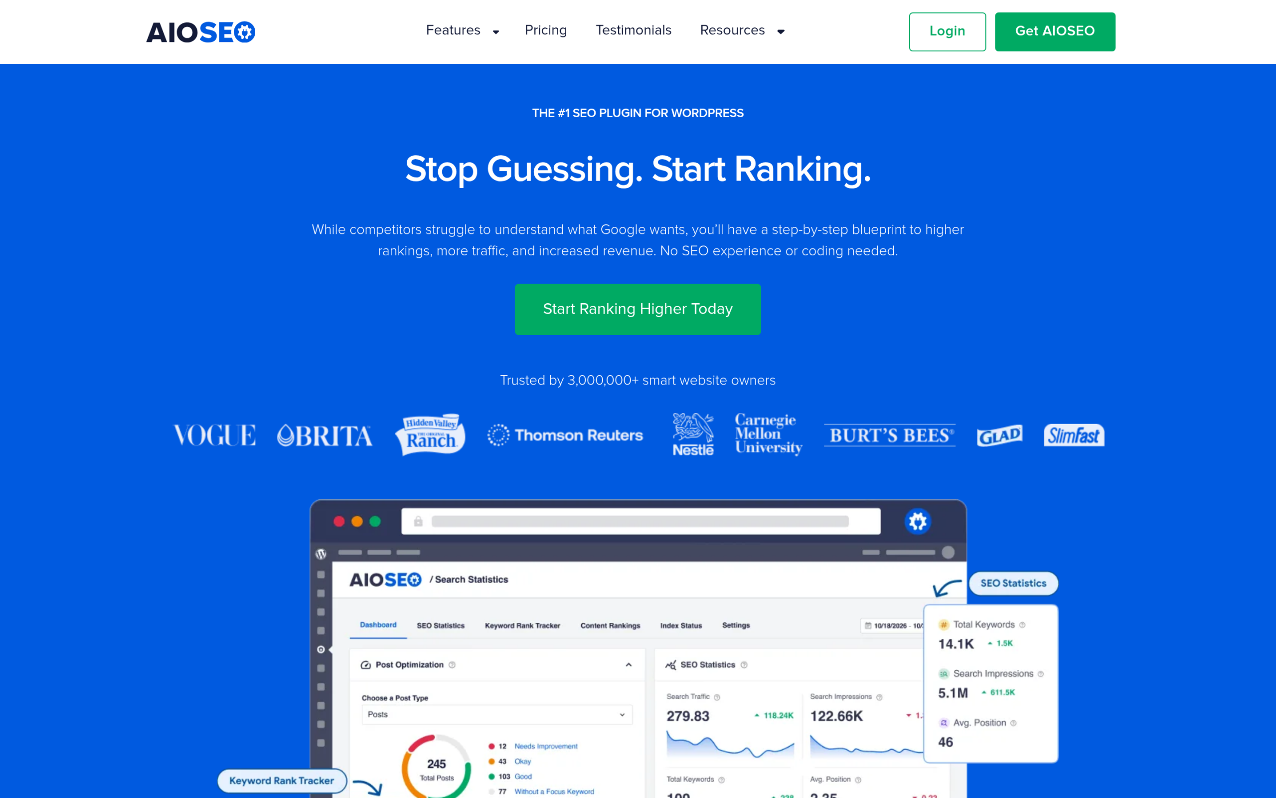 AIOSEO vs RankReady: Does Your SEO Plugin Actually Do AI SEO? (2026) All in one seo (aioseo) wordpress plugin homepage