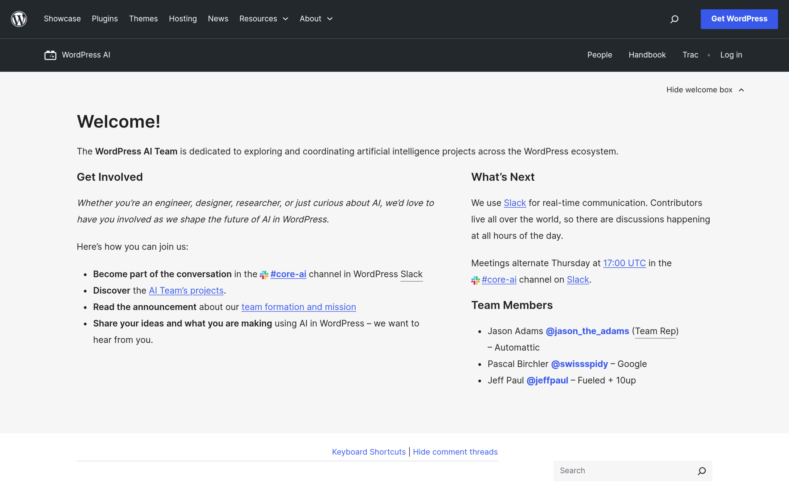 WordPress 7's New AI Features Explained: The AI Client and Abilities API The wordpress ai team page on make. Wordpress. Org