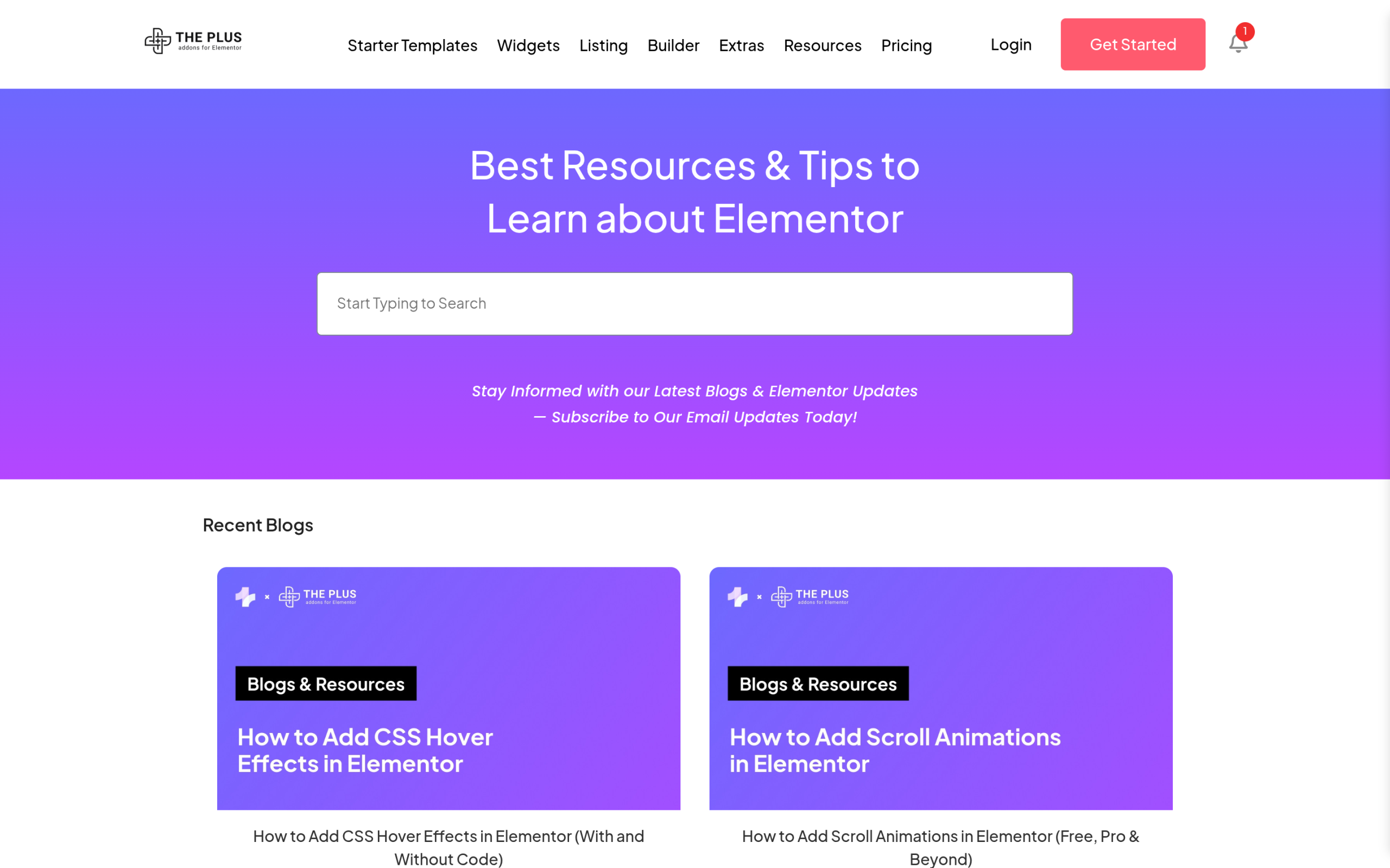 What Is Topical Authority? How to Own a Topic in the AI Search Era The plus addons blog showing a library of in-depth posts on a topic