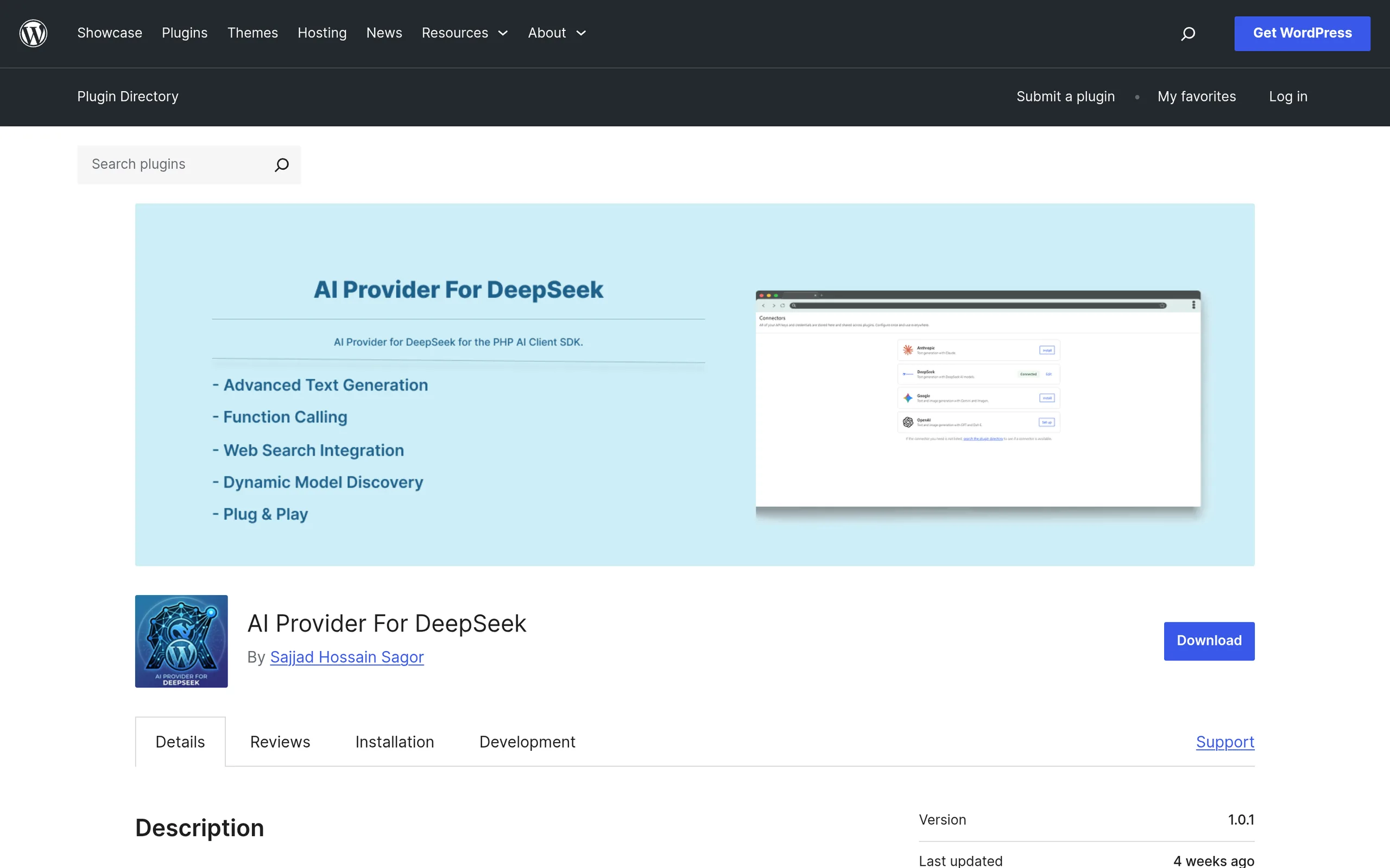 Ai provider for deepseek plugin on the wordpress. Org plugin directory