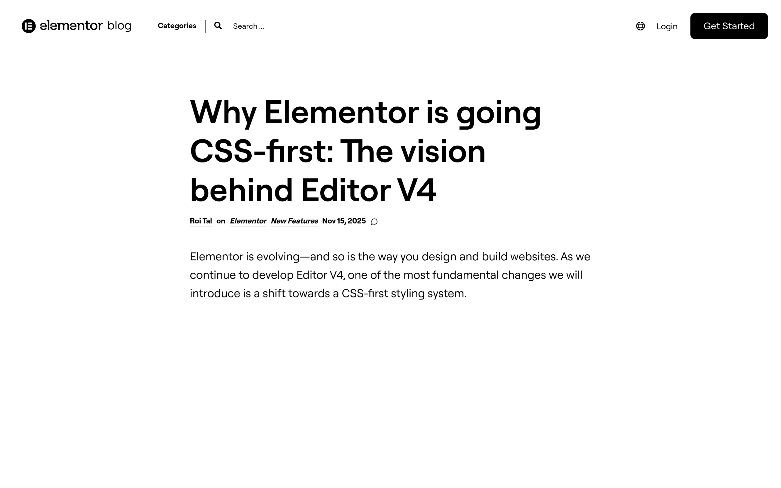 Is Elementor V4 Ready for Large Sites? An Honest Look at Atomic at Scale Elementor editor v4 css-first vision explained