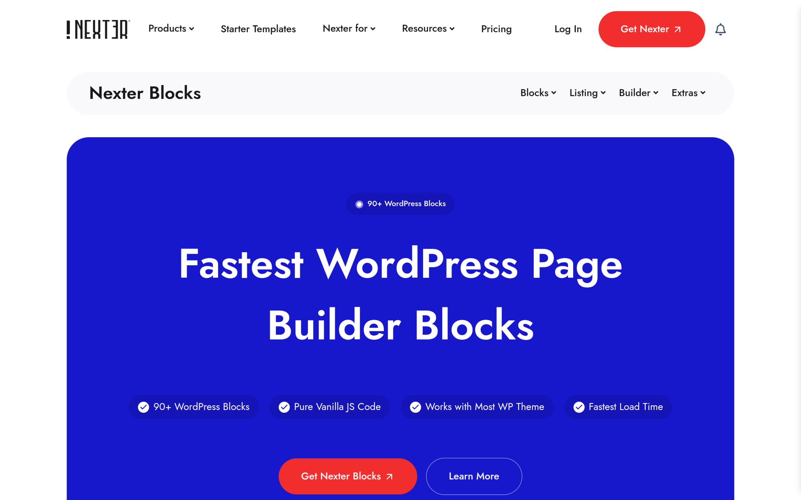 Nexter blocks, a free gutenberg-native block library