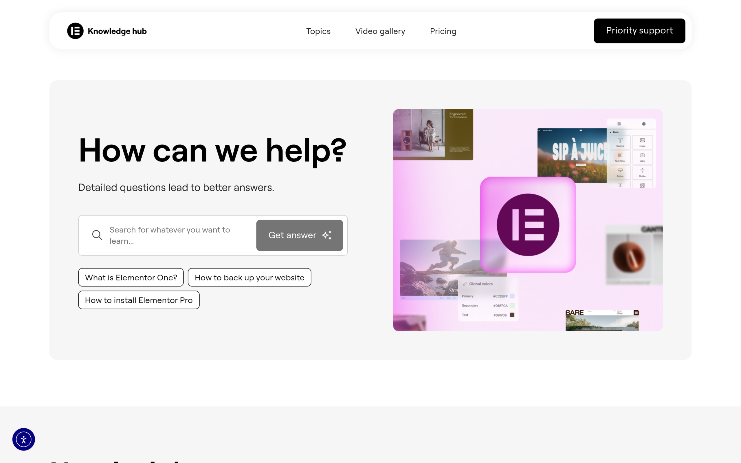 Elementor pro native lottie widget documentation
