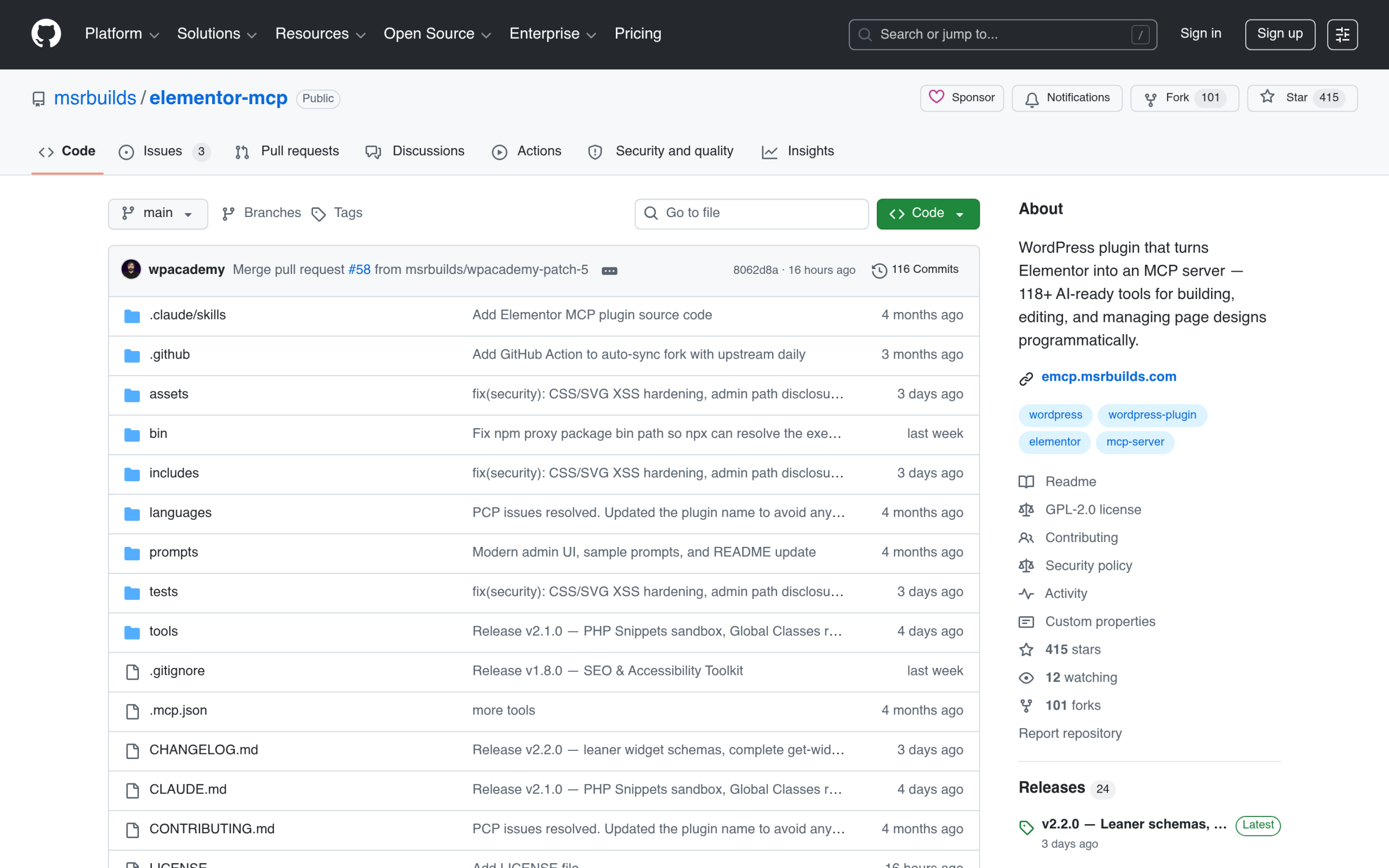 What Is the Elementor MCP? How to Build and Edit Your Site with AI (2026) Msrbuilds/elementor-mcp github repo that turns elementor into an mcp server