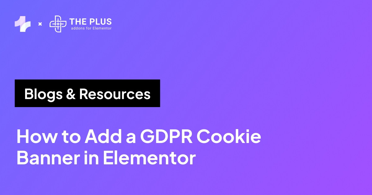 How to add a GDPR cookie consent banner in Elementor featured banner