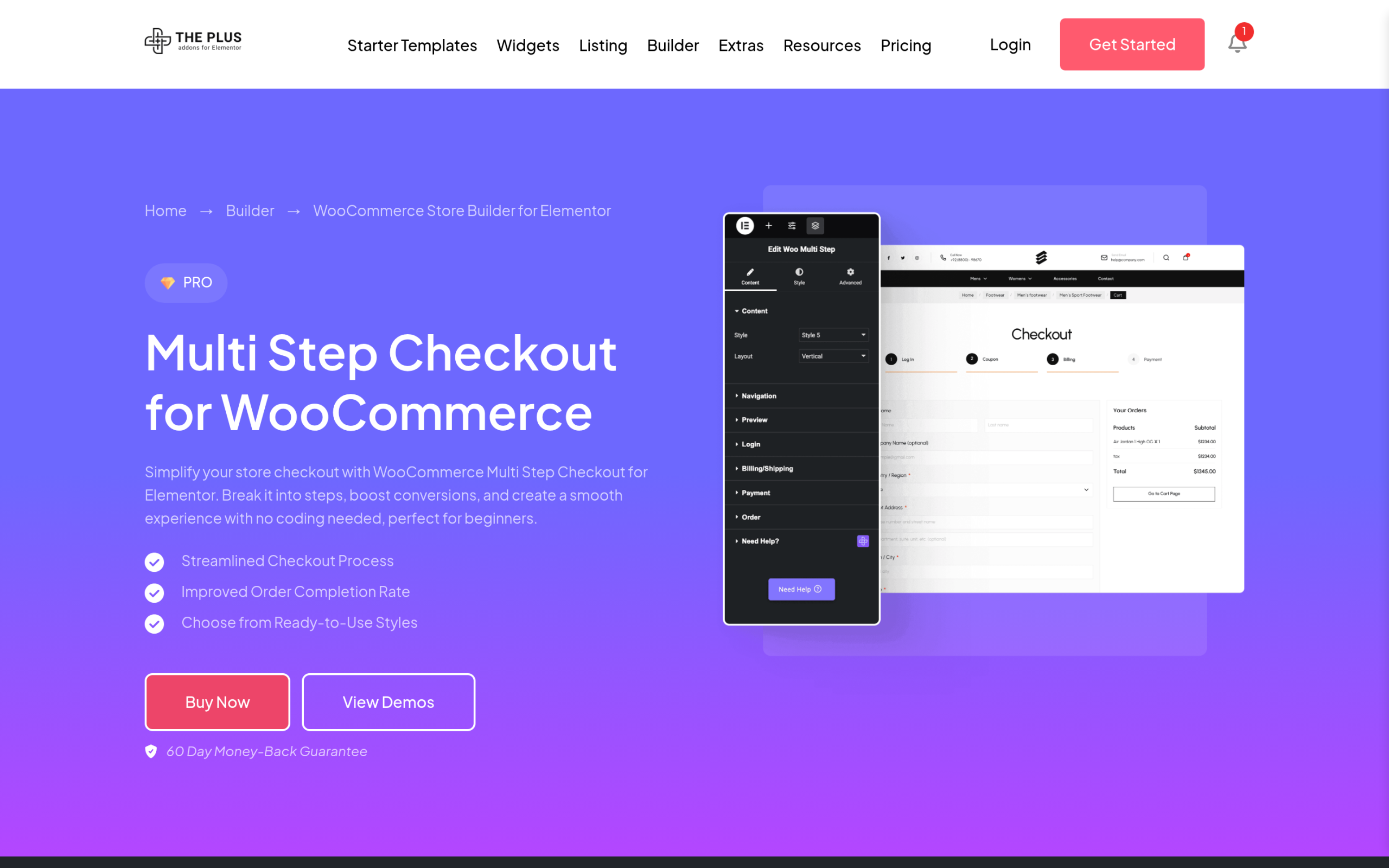 How to Build a Shopify-Style Store with WooCommerce and Elementor The plus addons multi-step woocommerce checkout builder, a shopify-style distraction-free checkout