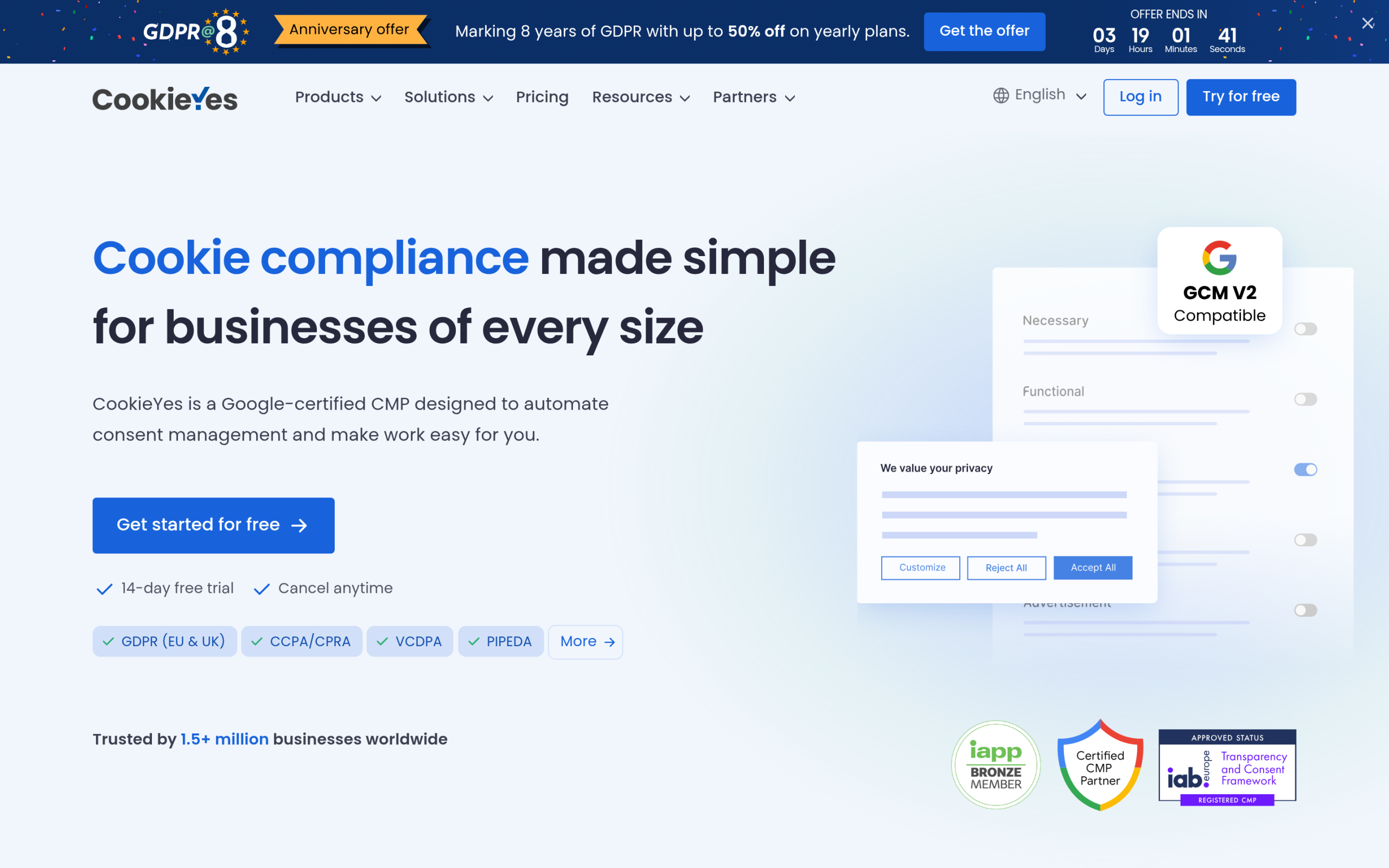Do You Need Elementor One for Cookie Consent? The Honest GDPR Plugin Breakdown Cookieyes consent management platform homepage