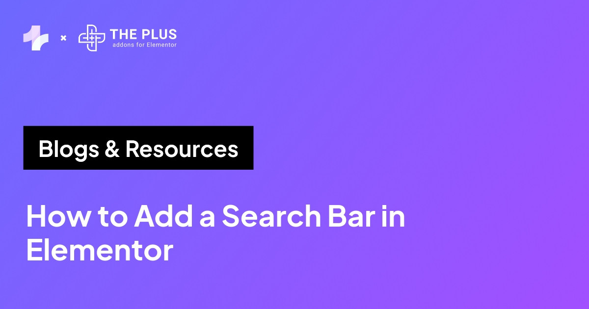 How to Add a Search Bar in Elementor featured banner