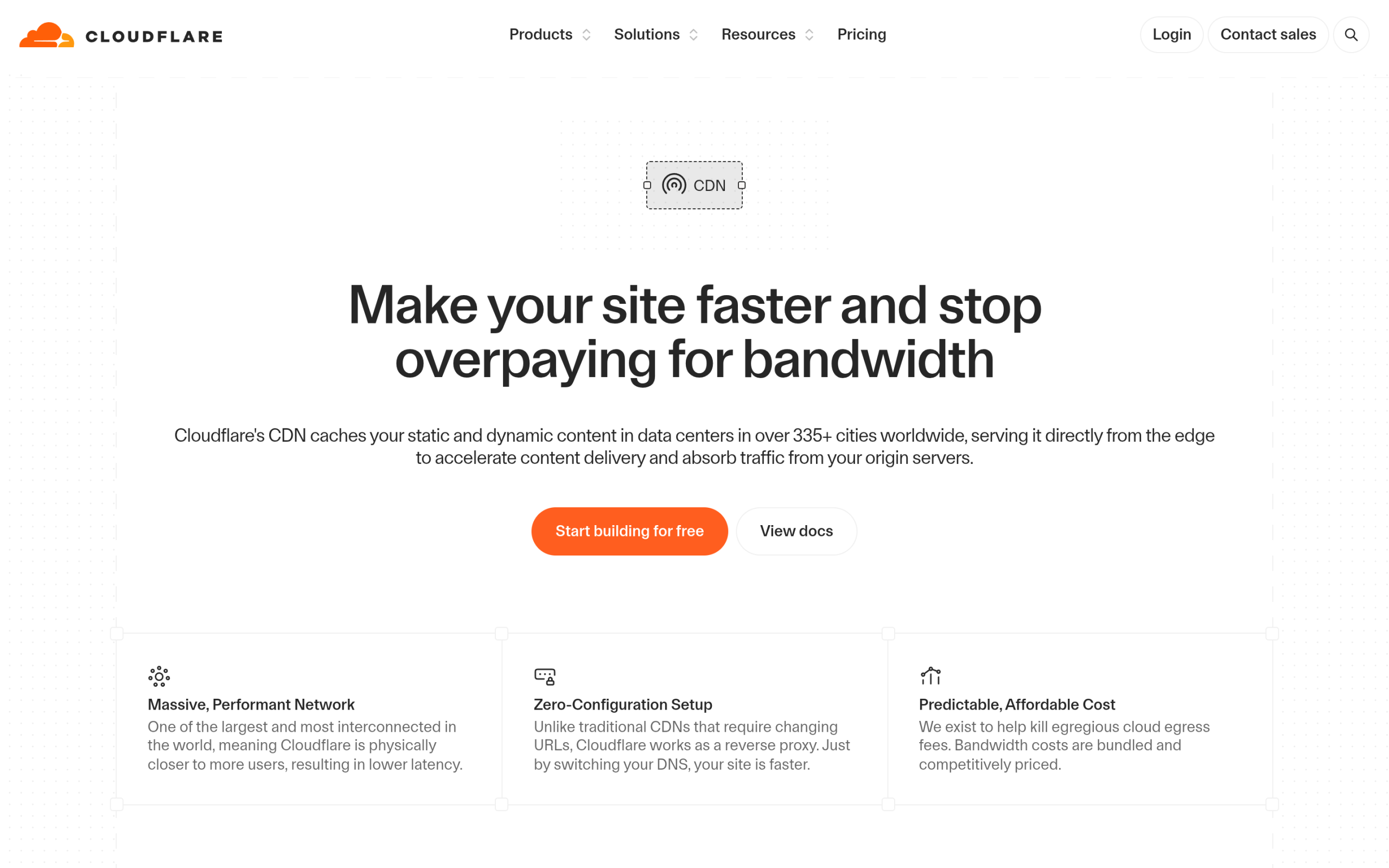 Do You Actually Need a CDN for WordPress? A Practical Guide Cloudflare's cdn product page illustrating how a global edge network serves cached files closer to visitors