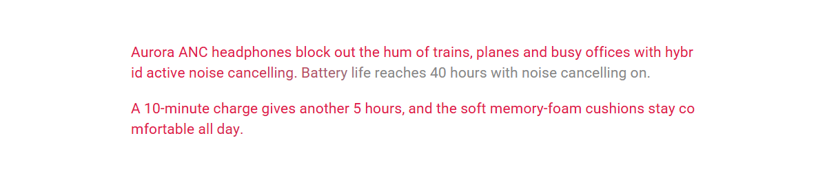 How to Add Text Animation in the Text Block Widget? Text block text on the page near the end of a text style swap animation, most characters already red