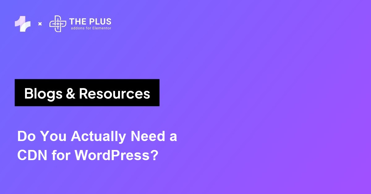 Do you need a CDN for WordPress featured banner