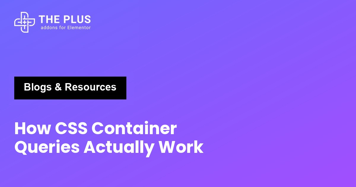 CSS container queries featured image