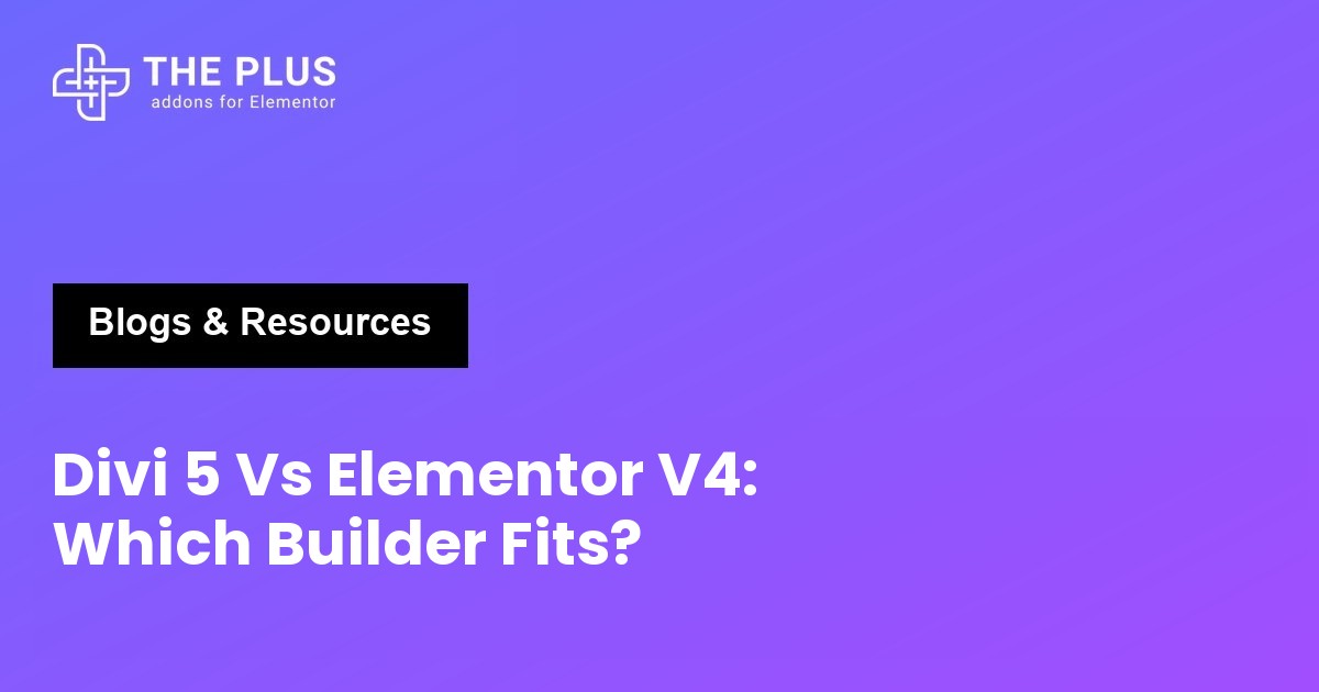 Divi 5 vs Elementor V4 featured image