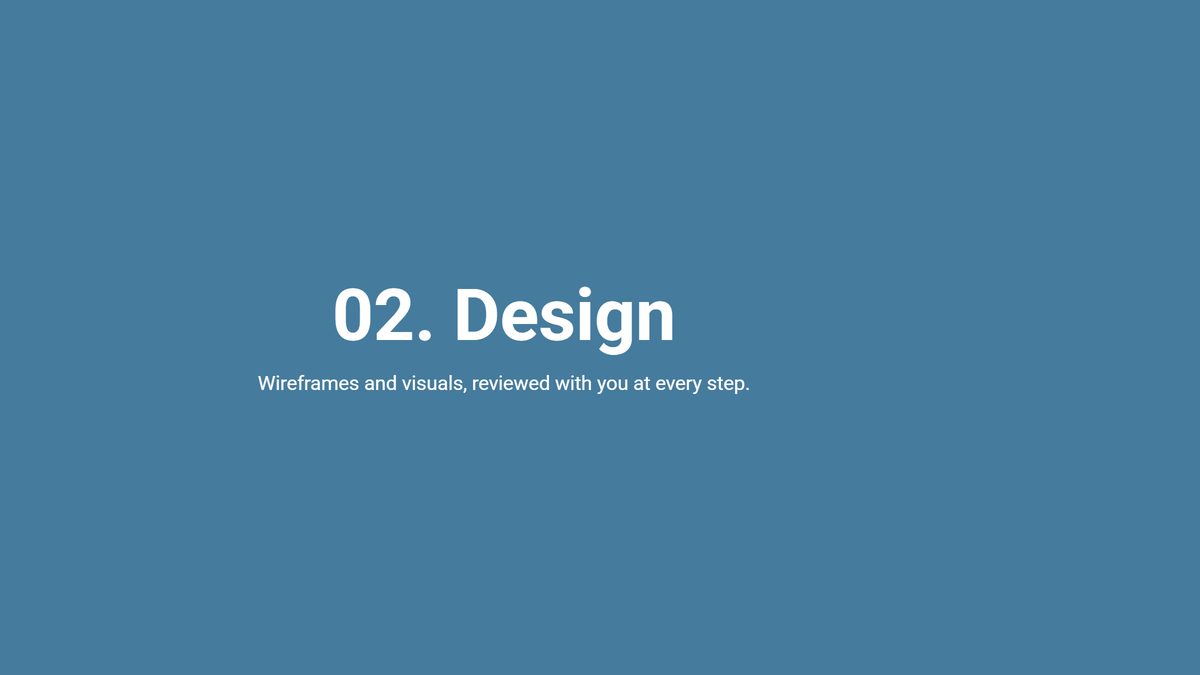 How to Change the Background Colour on Scroll in Elementor Horizontal Page Scroll? Horizontal scroll slide 2 shown over the blue background colour set for the second background row