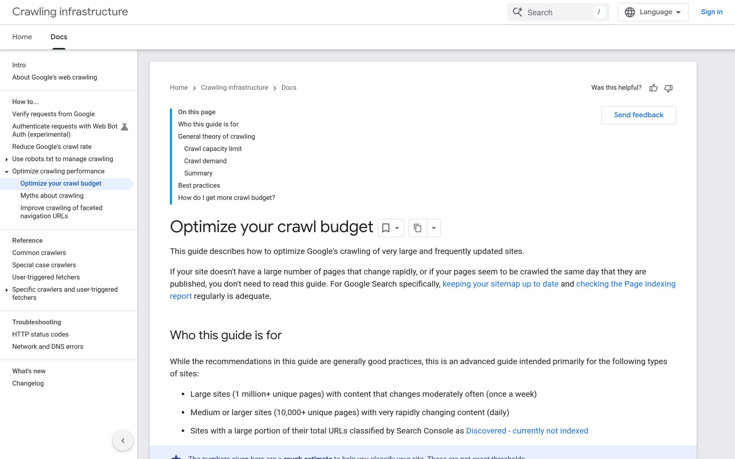 Internal Linking Strategy for WordPress: A Practical 2026 Playbook Google search central documentation page explaining crawl budget, crawl capacity, and crawl demand