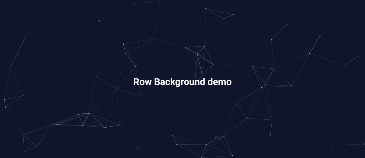 How to Add an Elementor Particle Background? Published container with canvas style 2 particles connected by thin lines on a dark background
