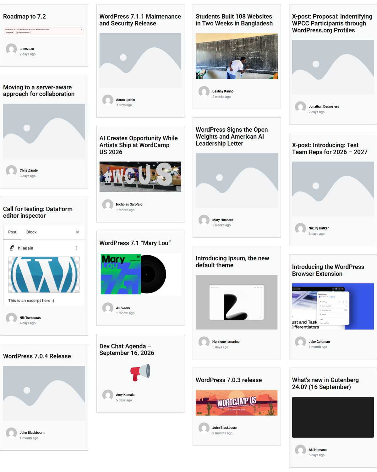 One social feed widget showing two rss sources merged and ordered by date.