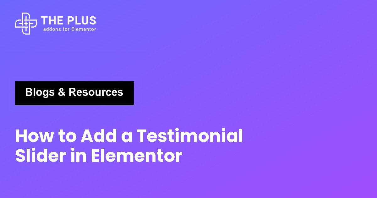Elementor testimonial slider featured image