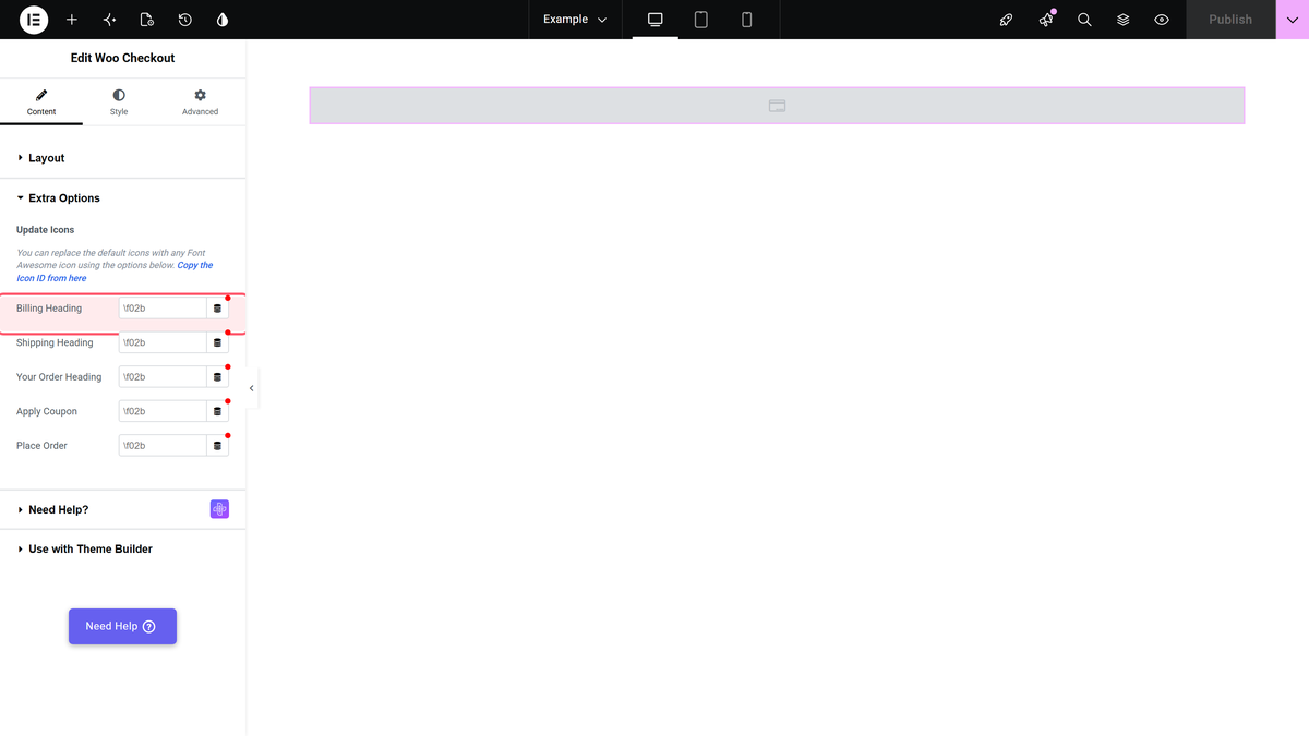 How to Edit WooCommerce Checkout Page in Elementor? Section heading text overrides