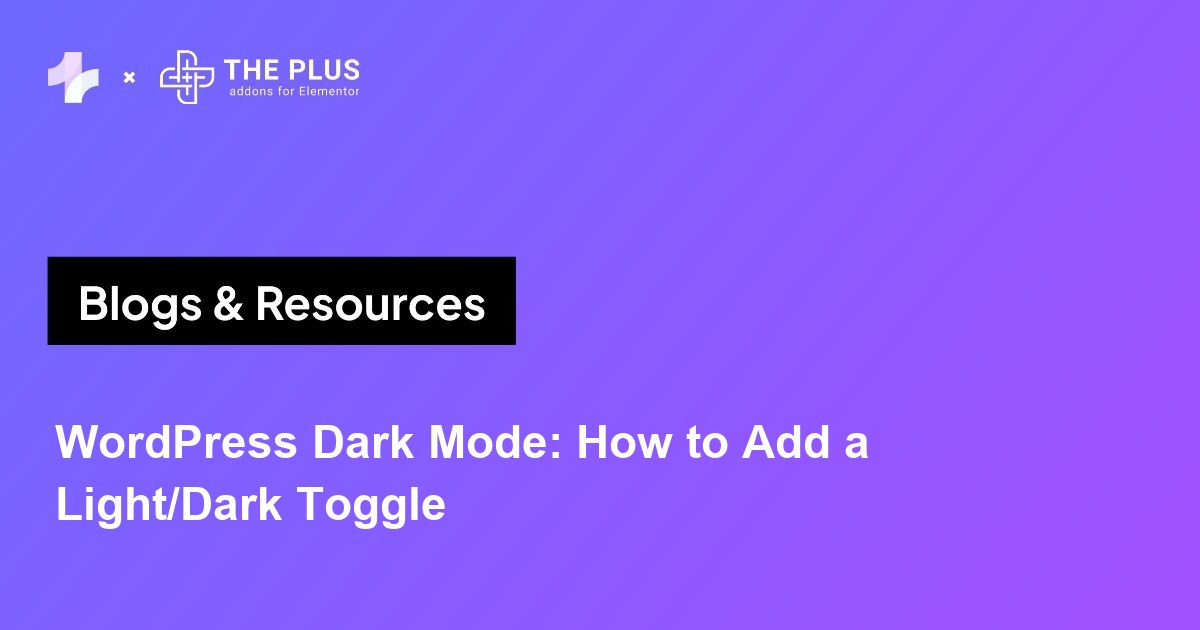 WordPress dark mode light/dark toggle guide featured image