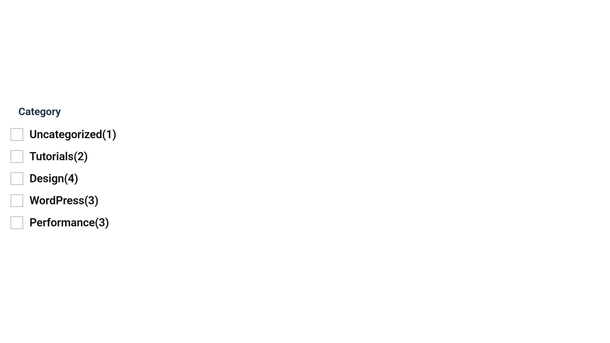 Filter type control with wp filter, woo filter and filter meta options