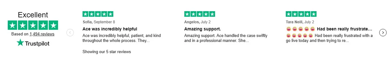 Elementor Hosting Review: Is Elementor Host Worth It, And What To Pair It With Trustpilot review widget on the elementor host page showing only 5-star reviews