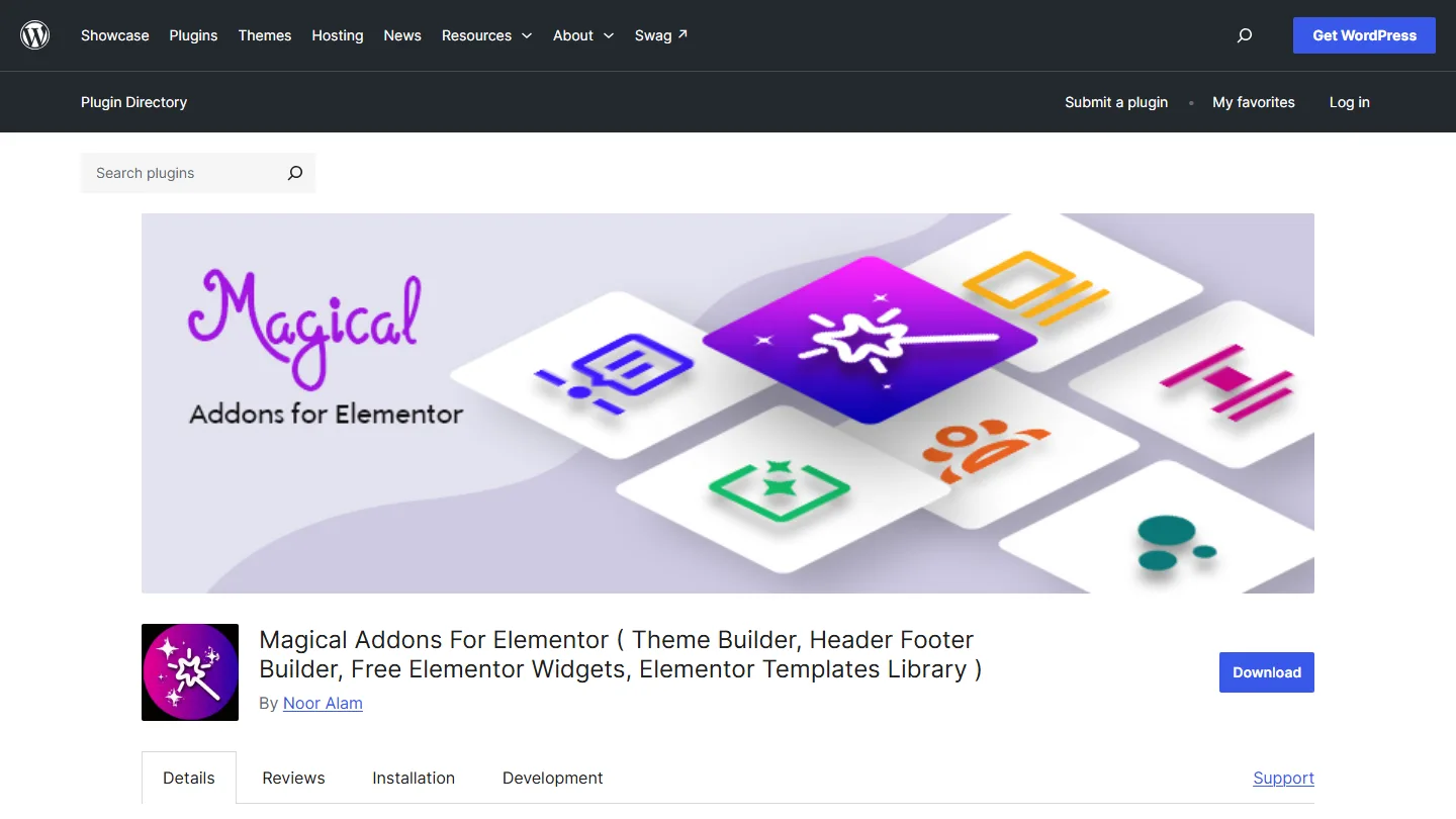Magical addons for elementor listing on the wordpress. Org plugin directory