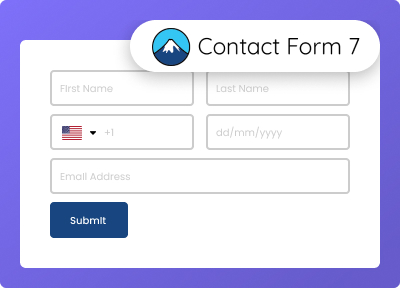 Contact form 7 ninja forms from the plus addons for elementor