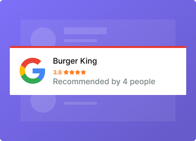 Google badge reviews wall from the plus addons for elementor