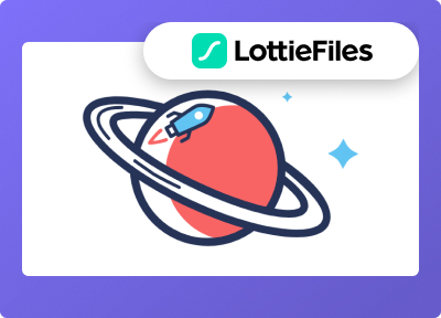 Lottie Files Animated Service Boxes from The Plus Addons for Elementor