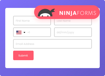 Ninja forms gravity forms from the plus addons for elementor