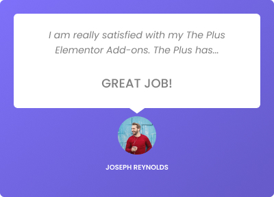 Testimonials Style1 PlusListing from The Plus Addons for Elementor