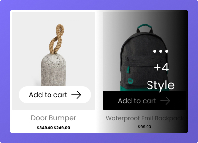 Woo product style home page new from the plus addons for elementor